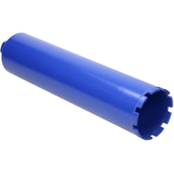 ECD Germany Couronne Diamantée Ø 102mm 465mm pour Carotteuses Électriques, Forage à Sec et à Eau, Raccord Fileté 1 1/4", Alliage Métallique, Outil de