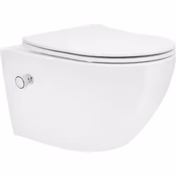 Description générale Avec son design moderne, cette toilette suspendue sans rebord avec fonction bidet met en valeur chaque s ...
