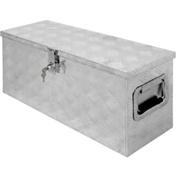 Ecd Germany - Caisse de Transport en Aluminium - 73 x 24 x 32 cm - 52 Litres - Valise Coffre de Rangement Boîte à Outils - Verrouillage avec 2 Clés