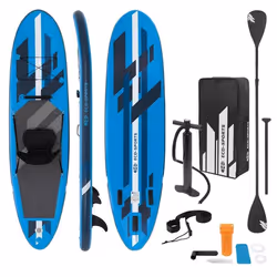 ECD Germany Stand Up Paddle Gonflable Kayak SUP  305 x 78 x 15 cm  jusquà 120kg  PVC  Bleu  Surf board Planche de Surf
