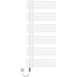 Ecd Germany - Radiateur de Salle de Bain Électrique, Design Iron em, avec Résistance 900 w, 600 x 1400 mm, Blanc, Radiateur aux Panneaux, Chauffage