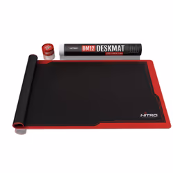 Nitro Concepts DM12 Tapis de souris de jeu Noir, Rouge