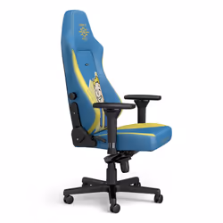 noblechairs NBL-HRO-PU-FVT Siège pour jeu vidéo Siège de jeu sur PC Siège rembourré Bleu, Jaune - Vue supplémentaire 4