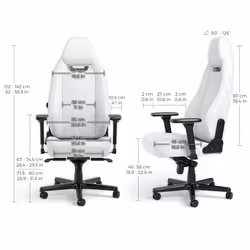 noblechairs LEGEND Fauteuil de gaming Siège rembourré Blanc - Vue supplémentaire 5