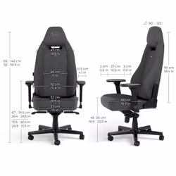 noblechairs LEGEND TX Siège de jeu sur PC Siège capitonné Anthracite, Gris - Vue supplémentaire 5