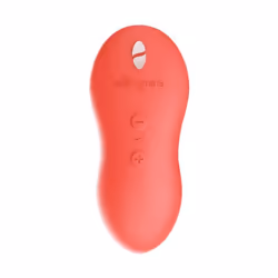 We-Vibe Touch X, Mini vibrateur, Corail, Acrylonitrile-Butadiène-Styrène (ABS), Silicone, Droit, Ambidextre, Boutons