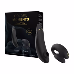 Womanizer Golden Moments, Noir, Acrylonitrile-Butadiène-Styrène (ABS), Courbé, Ambidextre, Mat, Masturbation, Sexe vaginal