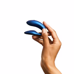 We-Vibe Chorus, Mini vibrateur, Stimulation du clitoris, Bleu, Acrylonitrile-Butadiène-Styrène (ABS), Silicone, Courbé, Ambid ...