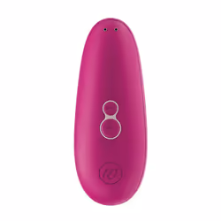 Womanizer Starlet 3, Vibrateur à ventouse, Stimulation du clitoris, Rose, Plastique, Silicone, Courbé, Boutons