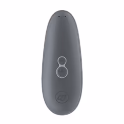 Womanizer Starlet 3, Vibrateur à ventouse, Stimulation du clitoris, Gris, Plastique, Silicone, Courbé, Boutons
