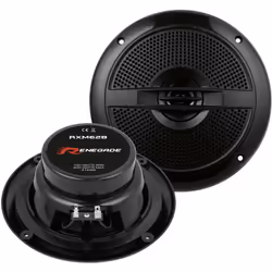 enquête 100 watts RMS, 200 watts max. Impédance 3 ohms Etanche Panier ABS avec couvercle blanc 2 haut-parleurs coaxiaux 165 m ...