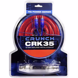 enquête 1 x câble d'alimentation 35 mm2, 5 m 1 x câble de masse 35 mm2, 0,8 m 1 x câble audio stéréo RCA, double blindage, av ...