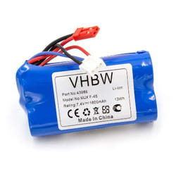 Vhbw - Batterie remplacement pour Revell 440704, 43986, 24056, 2406 pour modéle rc (1800mAh, 7,4V, Li-ion, bleu)