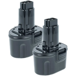 2x Batteries remplacement pour DeWalt DE9085, DW9057 pour outil électrique (2000 mAh, NiMH, 7,2 v) - Vhbw