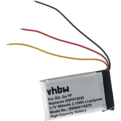 Batterie remplacement pour jbl GSP072035 pour enceinte, haut-parleurs (580mAh, 3,7V, Li-polymère) - Vhbw