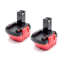 2x Batteries compatible avec Bosch gsr 12-2, JAN-55, gsr 12-1, gsr 12V, psr 12, pag 12, psb 12 VE-2 outil électrique (1500 mAh, NiMH, 12 v) - Vhbw