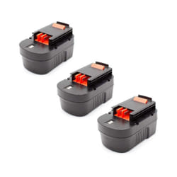 3x Batterie compatible avec Black & Decker KC2002F, KC2002FK, HPS1440, R143F2 Radio, NM14, PS142K outil électrique (1500 mAh, NiMH, 14,4 v) - Vhbw