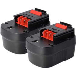 Vhbw - 2x Batteries compatible avec Black & Decker EPC126BK, EPC128, EPC128 v, EPC128BK, EPC12CA outil électrique (1500mAh NiMH 12 v)