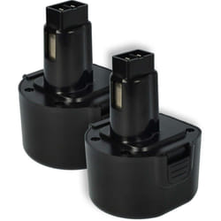 2x Batteries compatible avec Black & Decker CD231K, CD9600K, CD9600K-2, CD231, CD231P8, CD9600 outil électrique (1500 mAh, NiMH, 9,6 v) - Vhbw