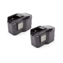 Vhbw - 2x Batterie compatible avec Milwaukee psm 12PP, psg 12PP, pps 12PP, pn 12PP outil électrique (1500 mAh, NiMH, 12 v)