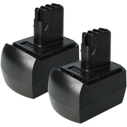 Vhbw - 2x NiMH batterie 1500mAh (12V) pour outil électrique outil Powertools Tools comme Metabo 6.02151.50