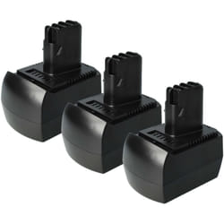 Vhbw - 3x Batterie remplacement pour Metabo 6.02151.50, 6.25473 pour outil électrique (1500 mAh, NiMH, 12 v)