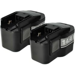 2x Batterie compatible avec Milwaukee LokTor p 14.4 txc, pdd 14.4 x, s 14.4 tx, p 14.4 tx, s 14.4 txc outil électrique (1500 mAh, NiMH, 14,4 v) - Vhbw