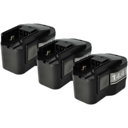 3x Batterie compatible avec Milwaukee LokTor p 14.4 txc, pdd 14.4 x, s 14.4 tx, p 14.4 tx, s 14.4 txc outil électrique (1500 mAh, NiMH, 14,4 v) - Vhbw