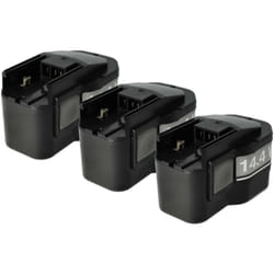 Vhbw - 3x Batterie remplacement pour aeg 48-11-1024, 48-11-1014, 48-11-1000 pour outil électrique (1500 mAh, NiMH, 14,4 v)