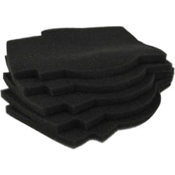 5x Filtre à air remplacement pour Lunos 2/FSI-R pour ventilateur, aération, ventilation - noir - Vhbw