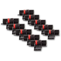 Vhbw - 10x Rouleaux d'encre noir-rouge compatible avec Epson IR50, IR40T, 515056 calculatrice de poche, caisse enregistreuse - Remplacement pour IR40T