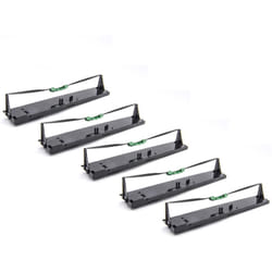 Vhbw - 5x Ruban encreur compatible avec Dascom t 5040, t 5040 msh-h, t 5000 Series imprimante matricielle ou de reçus - noir