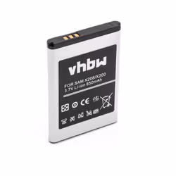 vhbw Batterie compatible avec Samsung SGH-E1310 SGH-E1170 SGH-E1360 SGH-E1130 SGH-E1150i SGH-E1150 téléphone portable (850mAh