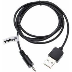 vhbw Câble de chargement Jack compatible avec JBL Synchros E50BT, E50, E40BT, E40, J56, J56BT casque -USB à Jack auxiliaire -Version révisée