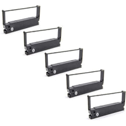 5x Ruban encreur compatible avec Towa et 7626 f, Prosper 7626 f, et 7600 Serie, et 7626 imprimante matricielle ou de reçus - noir - Vhbw