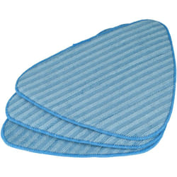 Vhbw - 3x Housses de rechange compatible avec Dirt Devil AquaClean DD301-0, DD302-0, M318, M318-0, M325 nettoyeur à vapeur - microfibre, blanc / bleu