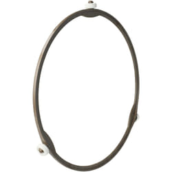 Support plateau tournant universel de 19cm pour micro-ondes compatible avec Bosch, Siemens, aeg, Severin - marron / blanc - Vhbw