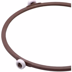 Support de plateau circulaire pour votre micro-ondes - Diamètre : 16cm - Trois roues Ce support permet au plateau de tourner  ...