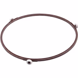 Support de plateau circulaire pour votre micro-ondes - Diamètre : 23,5cm - Trois roues Ce support permet au plateau de tourne ...