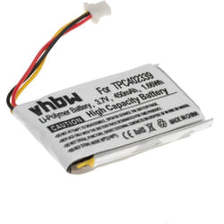 Vhbw - Batterie compatible avec Mio MiVue 358P, 658p, 338, 366, 368, 388 gps, appareil de navigation (450mAh, 3,7V, Li-polymère)