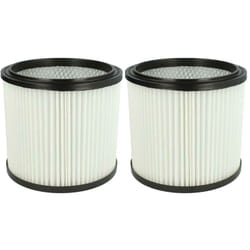 Vhbw - 2x filtre plissé compatible avec Lavor 3.752.0032, gbx 22, gbx 32, gn 22, gn 32, gnx 22, gnx 32 Nilo aspirateur - blanc