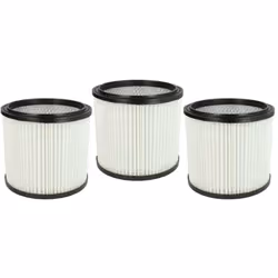 vhbw - the clever way Set de Cartouche Filtre pour votre aspirateur industriel, pour aspiration à sec ou humide - Finition su ...