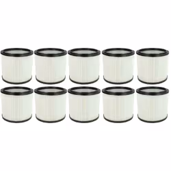 vhbw - the clever way Set de Cartouche Filtre pour votre aspirateur industriel, pour aspiration à sec ou humide - Finition su ...