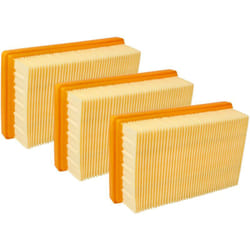 Vhbw - Lot de 3x filtres plissé plat compatible avec Kärcher MV4, MV5, MV6, WD4, WD5, WD6 - Élément filtrant - Remplacement pour 2.863-005.0, kfi 4410