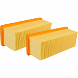 vhbw - the clever way Set de 2x filtres plissés plats pour votre aspirateur, aspirateur-laveur ou aspirateur multi-usages - E ...