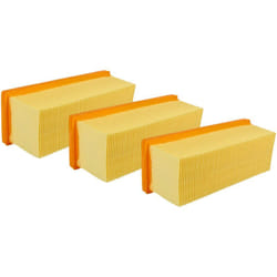 Vhbw - 3x filtre plissé plat compatible avec Kärcher 2801, 2601, 2701TE, 2701, 2501 te, 2501, 2601 plus aspirateur - Élément filtrant