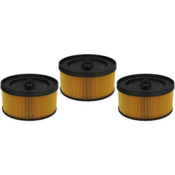 Vhbw - Lot de 3x filtres à cartouche compatible avec Kärcher wd 5.500M, wd 5.600MP, wd 5.800 ecoogic aspirateur à sec ou humide - Filtre plissé