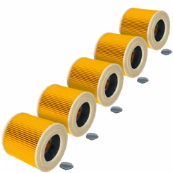vhbw - the clever way Set de Cartouche Filtre pour votre aspirateur industriel, pour aspiration à sec ou humide - Finition su ...