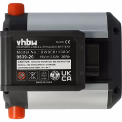 vhbw - the clever way - Batterie de remplacement de haute qualité et compatible avec une grande capacité pour votre outil de ...