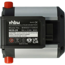 Vhbw - Batterie Tondeuse à gazon sans fil compatible avec Gardena PowerMax Li-18/32 et souffleur AccuJet Li-18 - remplacement pour BLi-18